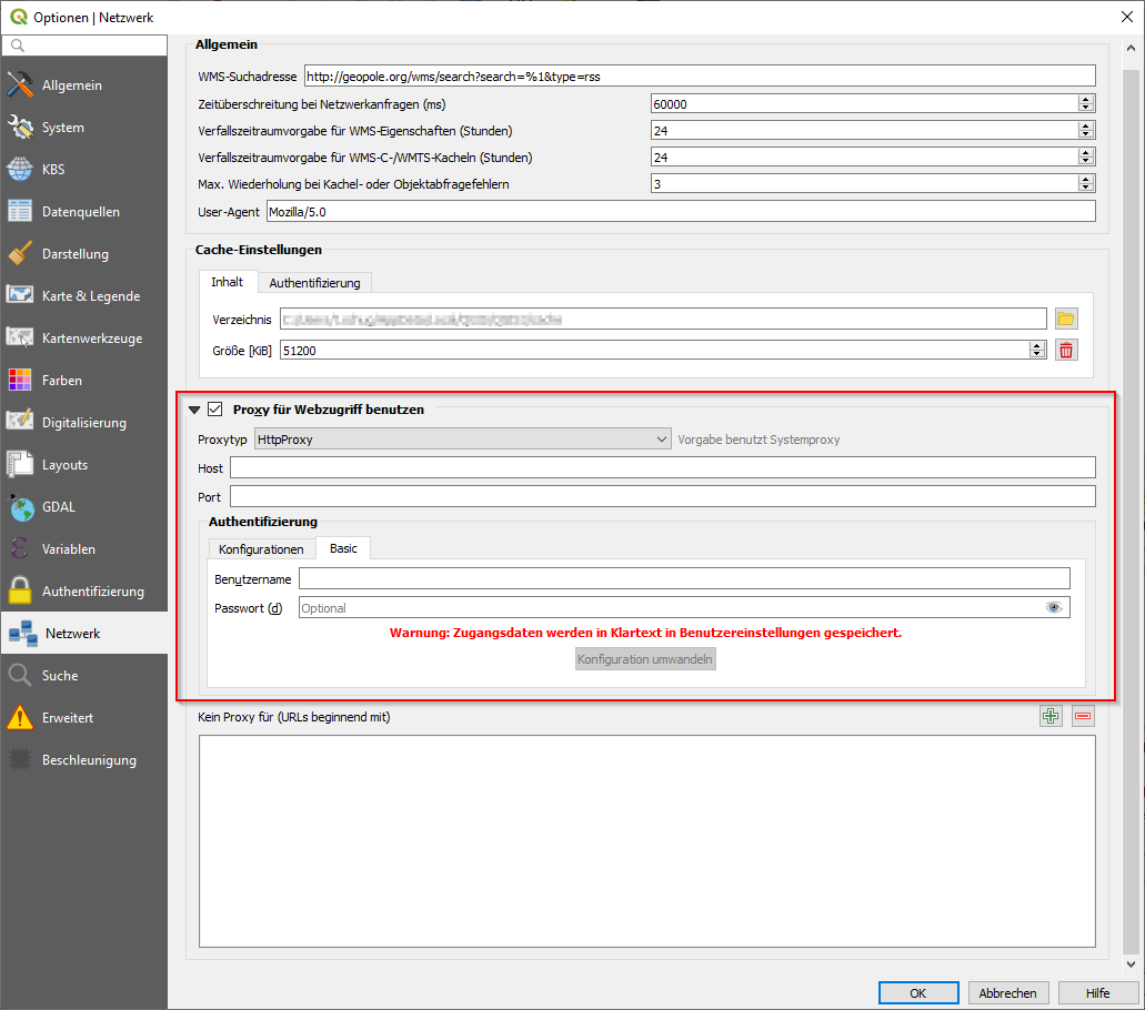 Einbinden von Daten in QGIS – Geoportal