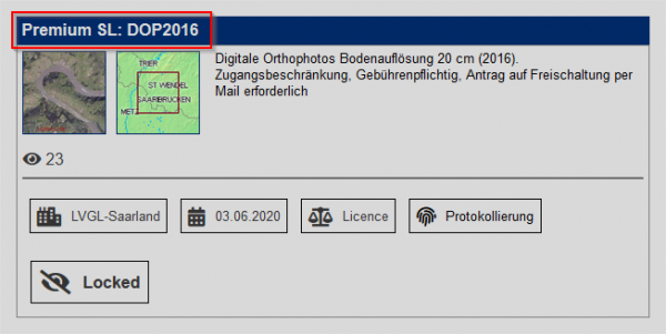 Darstellungsdienst Premium SL: DOP2016